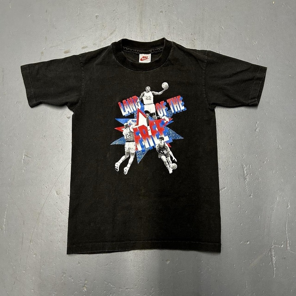 Vtg 1992 Nike Air Jordan Olympics Double Sided Youth L Shirt 90s Dunk USA